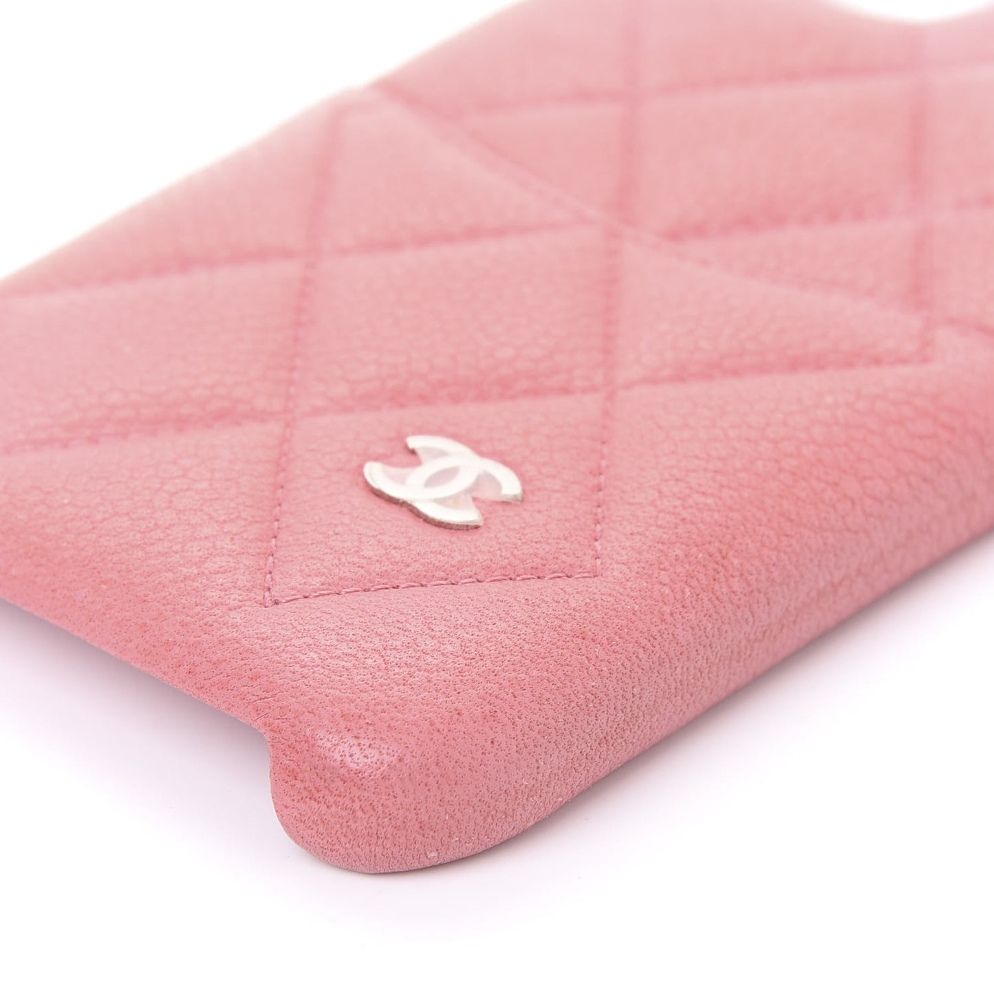 Caviar Quilted iPhone 11 Tech Case Pink