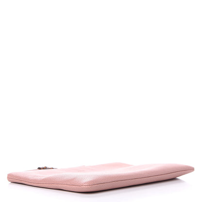 Gucci Calfskin Large Bamboo Clutch Pink 4 of 8