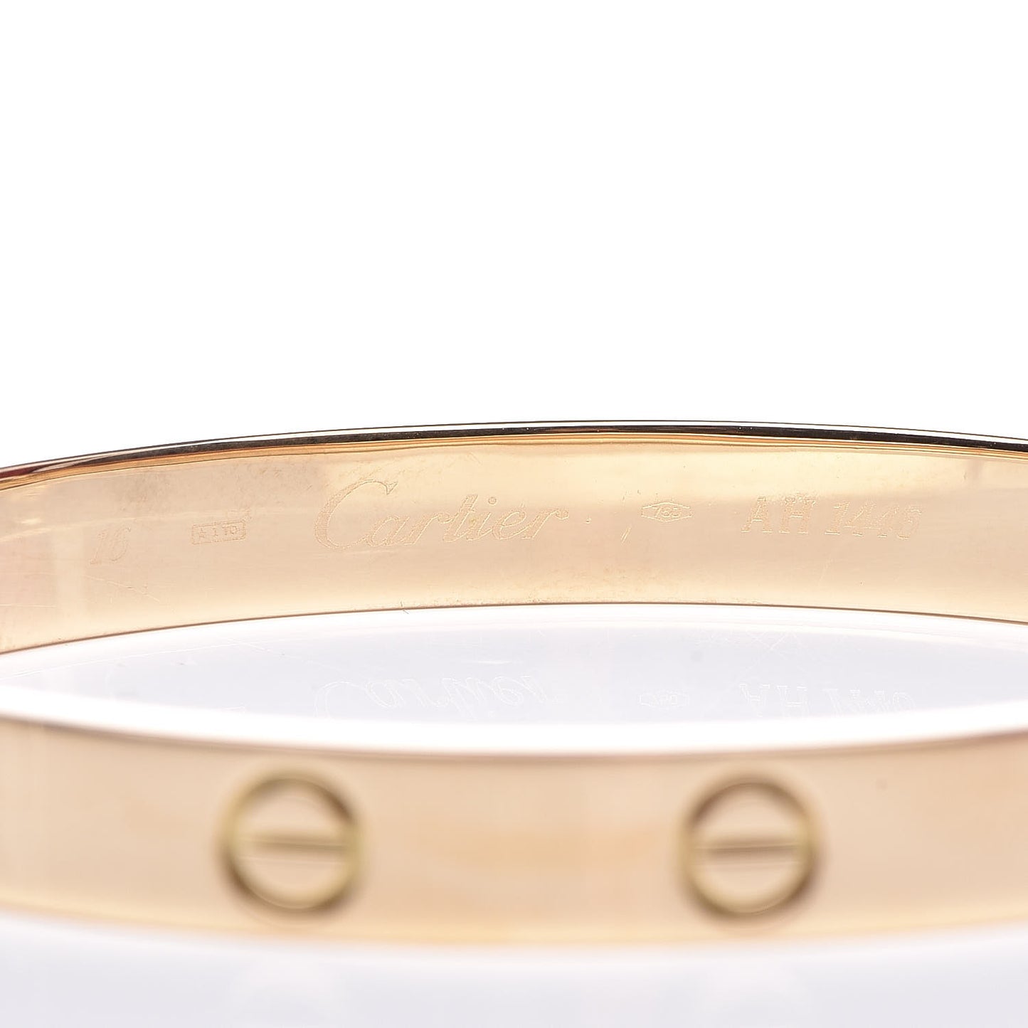 18K Yellow Gold LOVE Bracelet 16