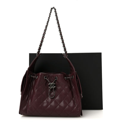 Chanel Caviar Quilted Small Chanel 25 Handbag Dark Burgundy 11 of 11