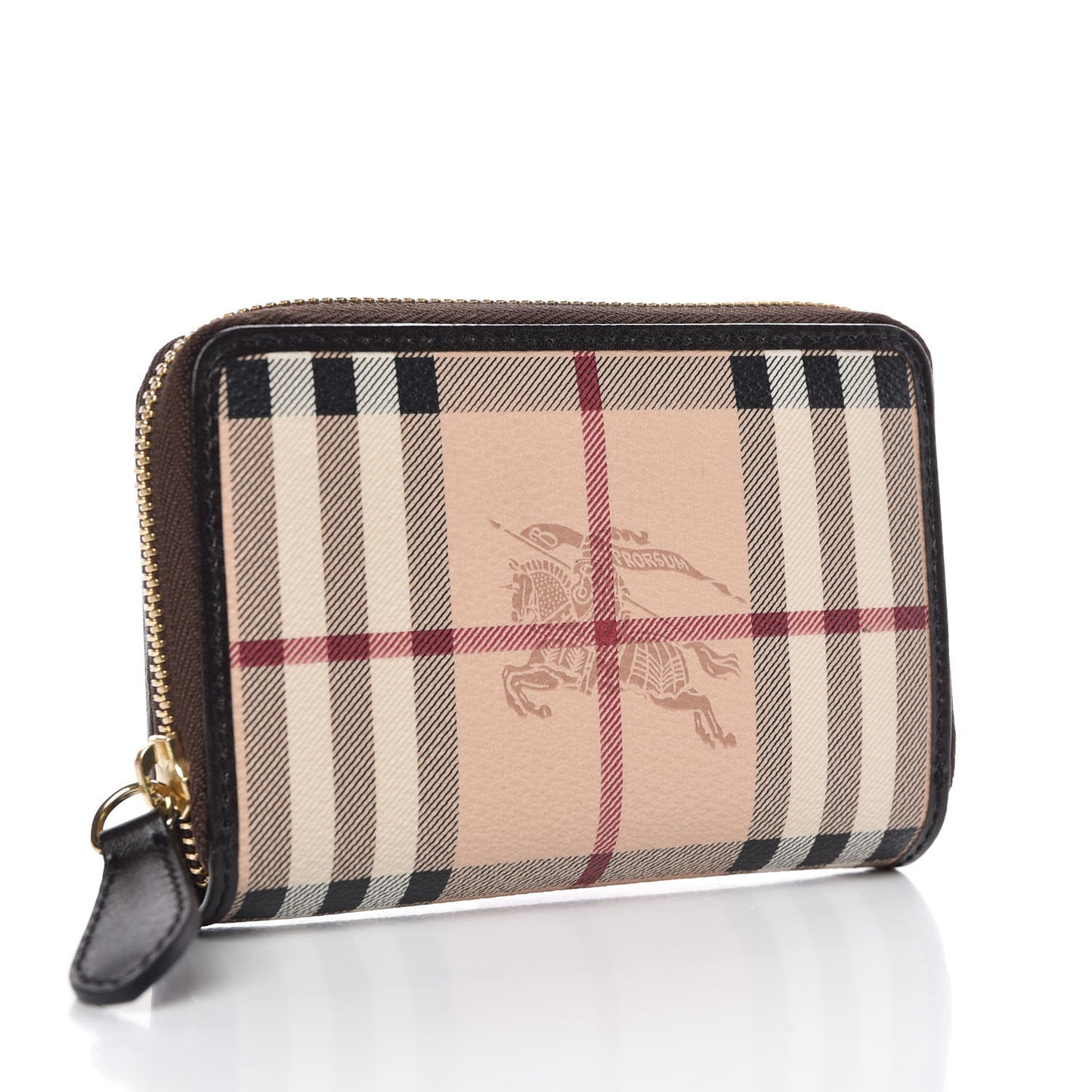 Haymarket Check Medium Burleigh Zip Wallet Chocolate