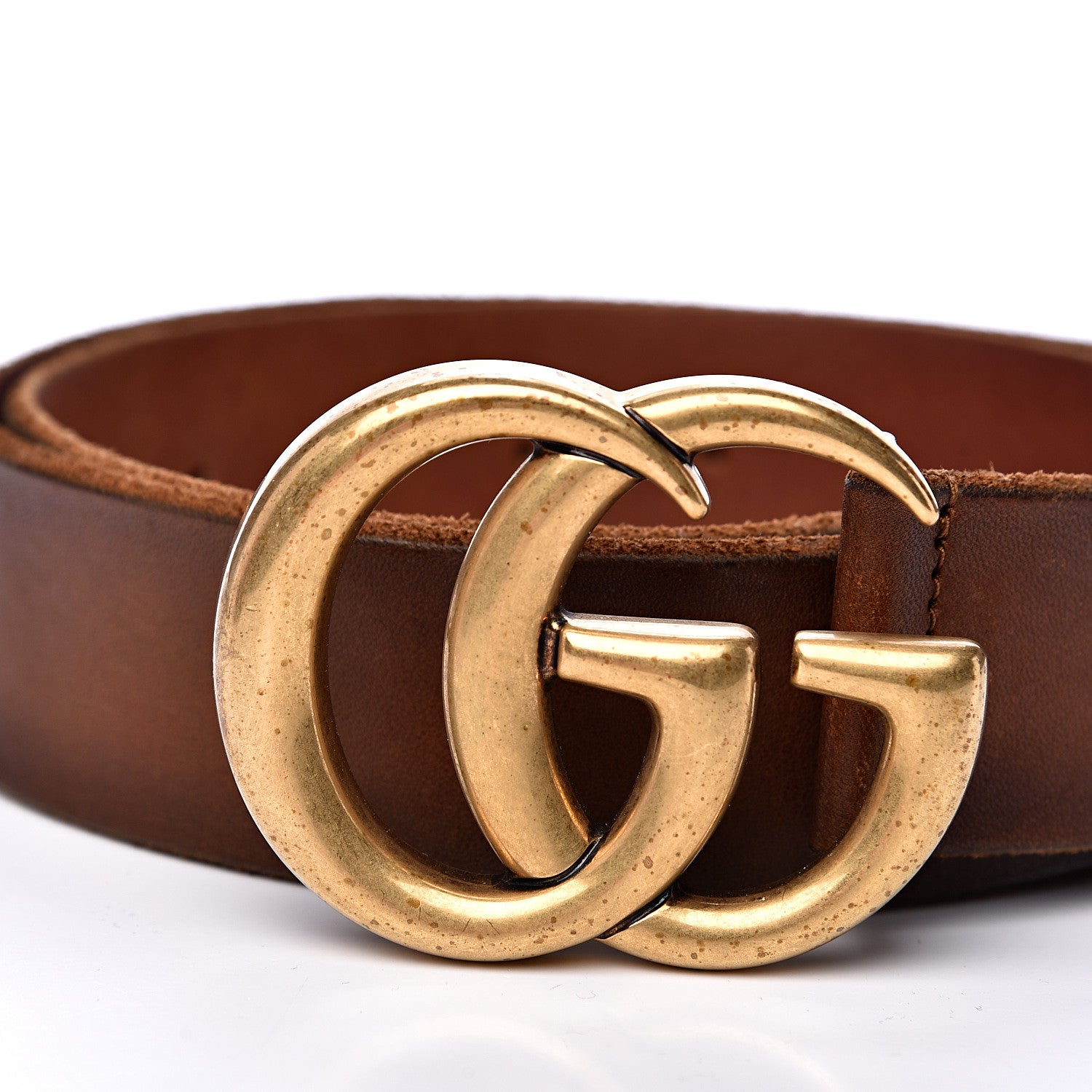Gucci Faded Calfskin Double G 40mm Belt 85 34 Cuir 4 of 7