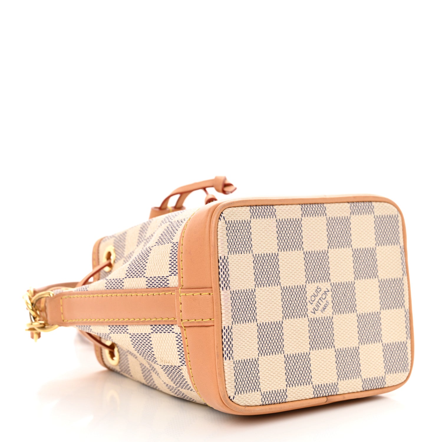 Louis Vuitton Damier Azur Vivienne Sac Nano Noe Dragon Fruit Pink