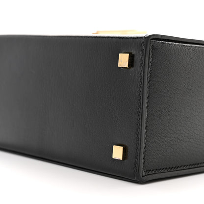 Hermes Chevre Chamkila Cinhetic Boxy Top Handle Bag Black 10 of 15