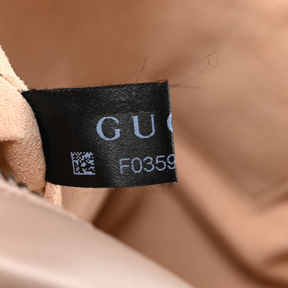 Gucci Calfskin Matelasse Small GG Marmont Chain Shoulder Bag Porcelain Rose 8 of 12