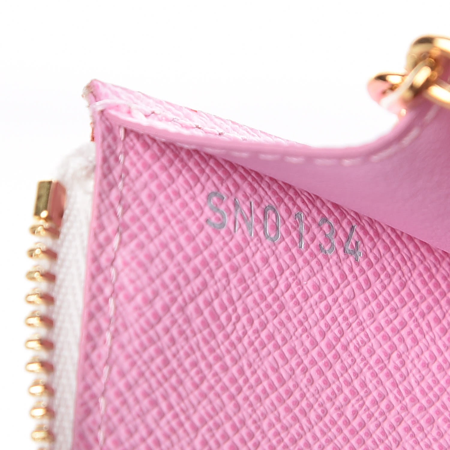 Louis Vuitton Monogram Multicolor Key Pouch White Litchi 7 of 8