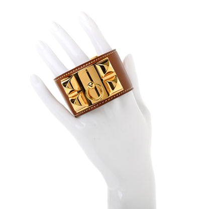 Hermes Barenia Collier de Chien CDC Bracelet S Fauve 2 of 9