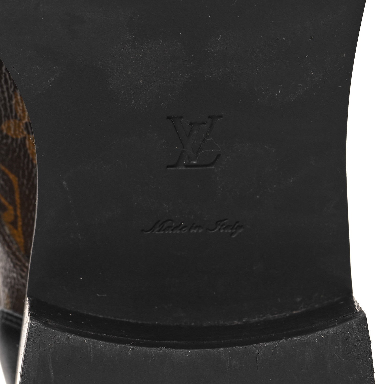 Louis Vuitton Calfskin Monogram Wonderland Flat Ranger Boots 40 Black 7 of 10