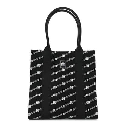 Balenciaga Canvas BB Monogram Sharp Tote Black 1 of 8