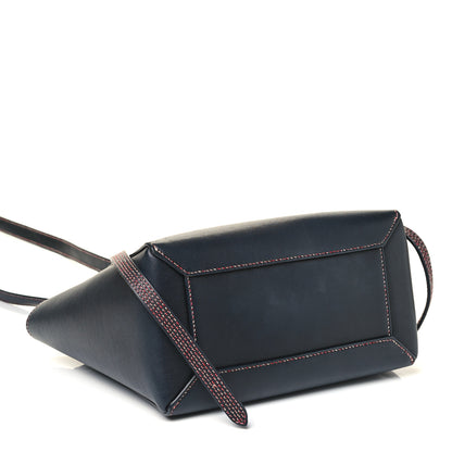 Celine Smooth Calfskin Micro Bi-Color Braided Belt Bag Navy 3 of 4