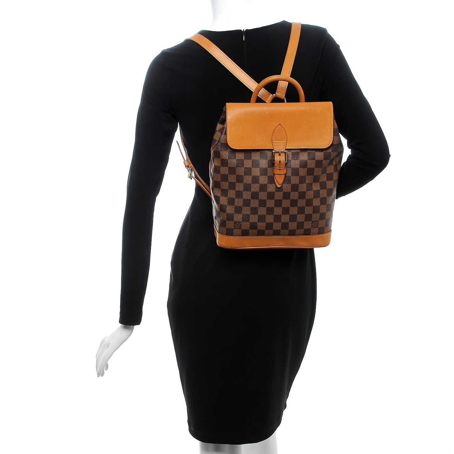 Damier Ebene Soho Centenaire Backpack