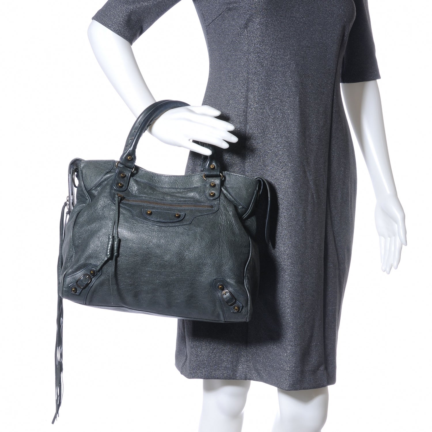 Balenciaga Agneau Velo Gris Tarmac 2 of 9