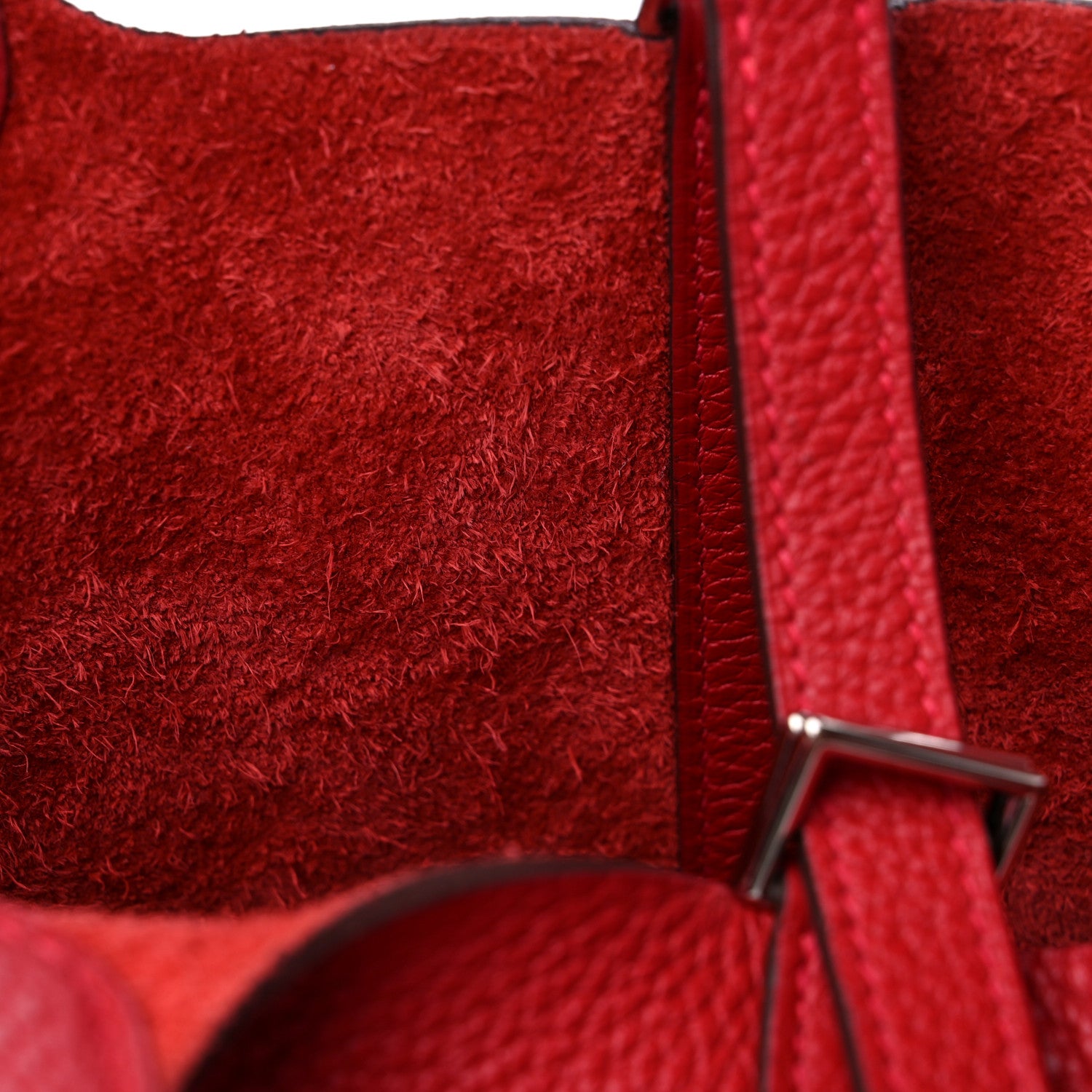 Hermes Taurillon Clemence Picotin Lock 18 PM Rouge Casaque 10 of 10
