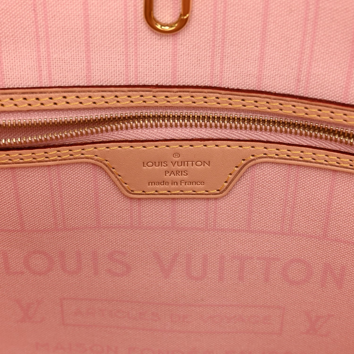 Louis Vuitton Damier Azur Neo Neverfull MM Rose Ballerine 6 of 9