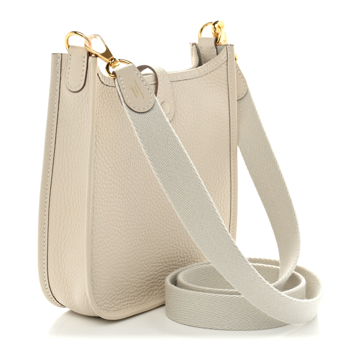 Hermes Taurillon Clemence Evelyne TPM Craie 3 of 11