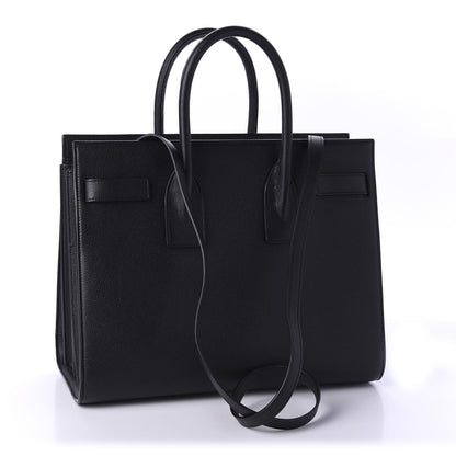 Saint Laurent Grained Calfskin Small Sac De Jour Black 4 of 11
