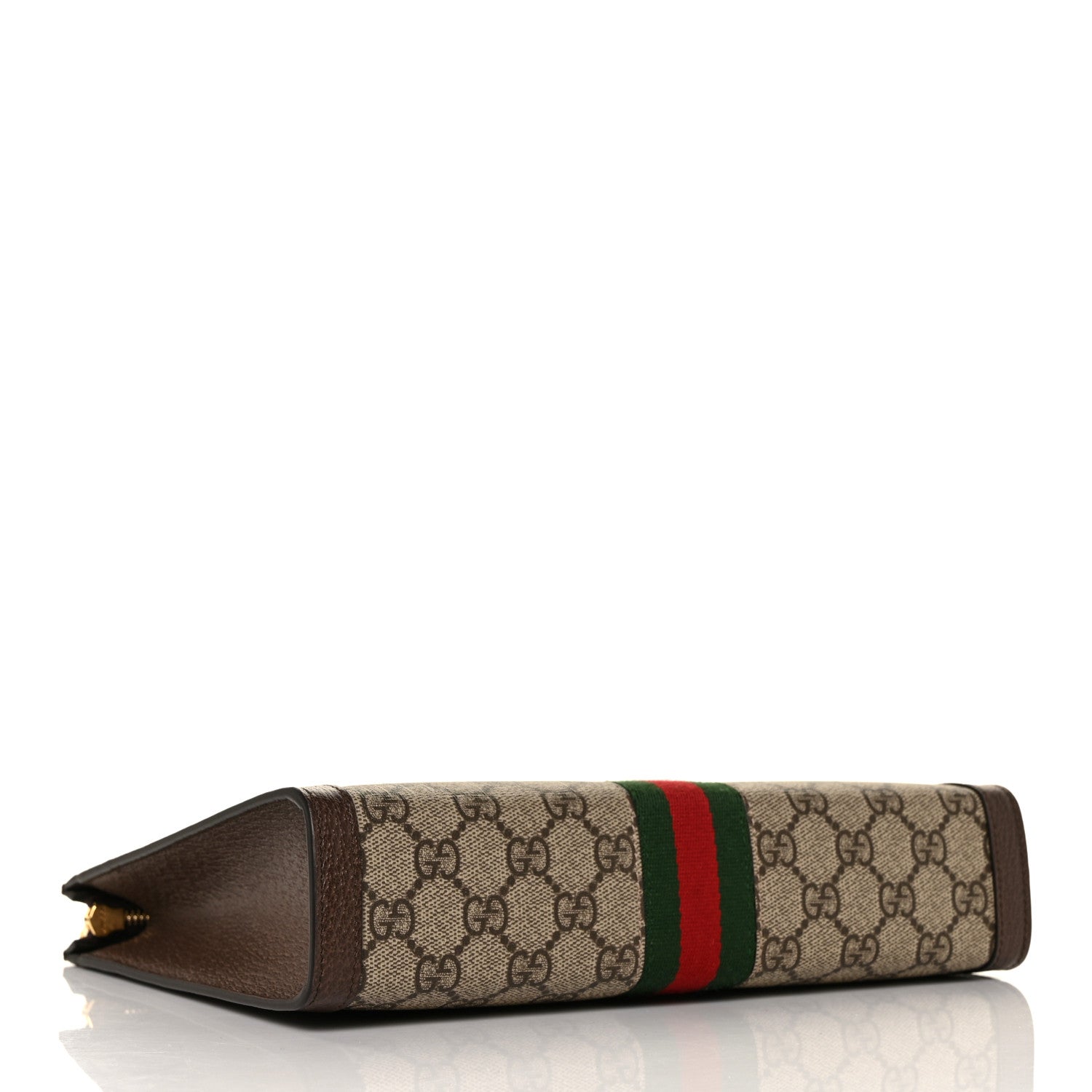 Gucci GG Supreme Monogram Web Ophidia Pouch Brown 7 of 20