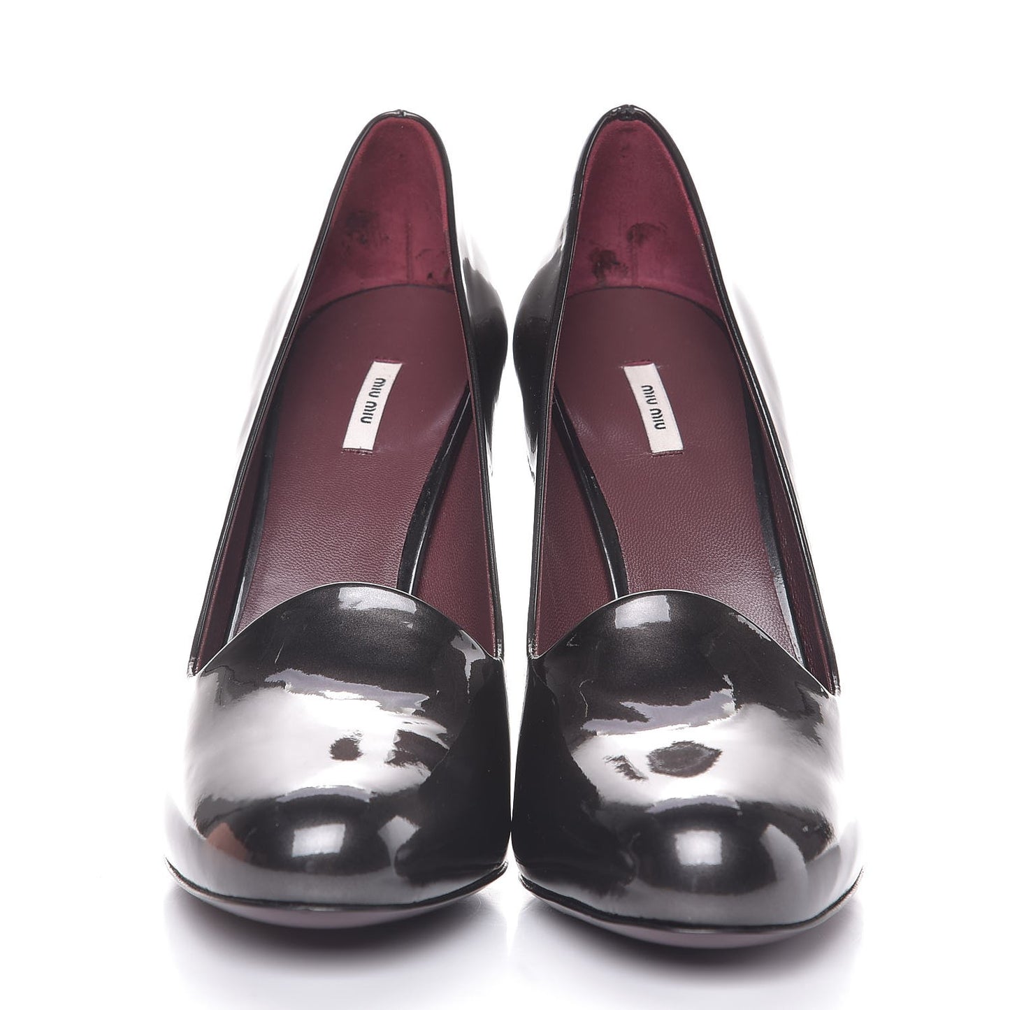 Vernice Mordore Pumps 38 Piombo