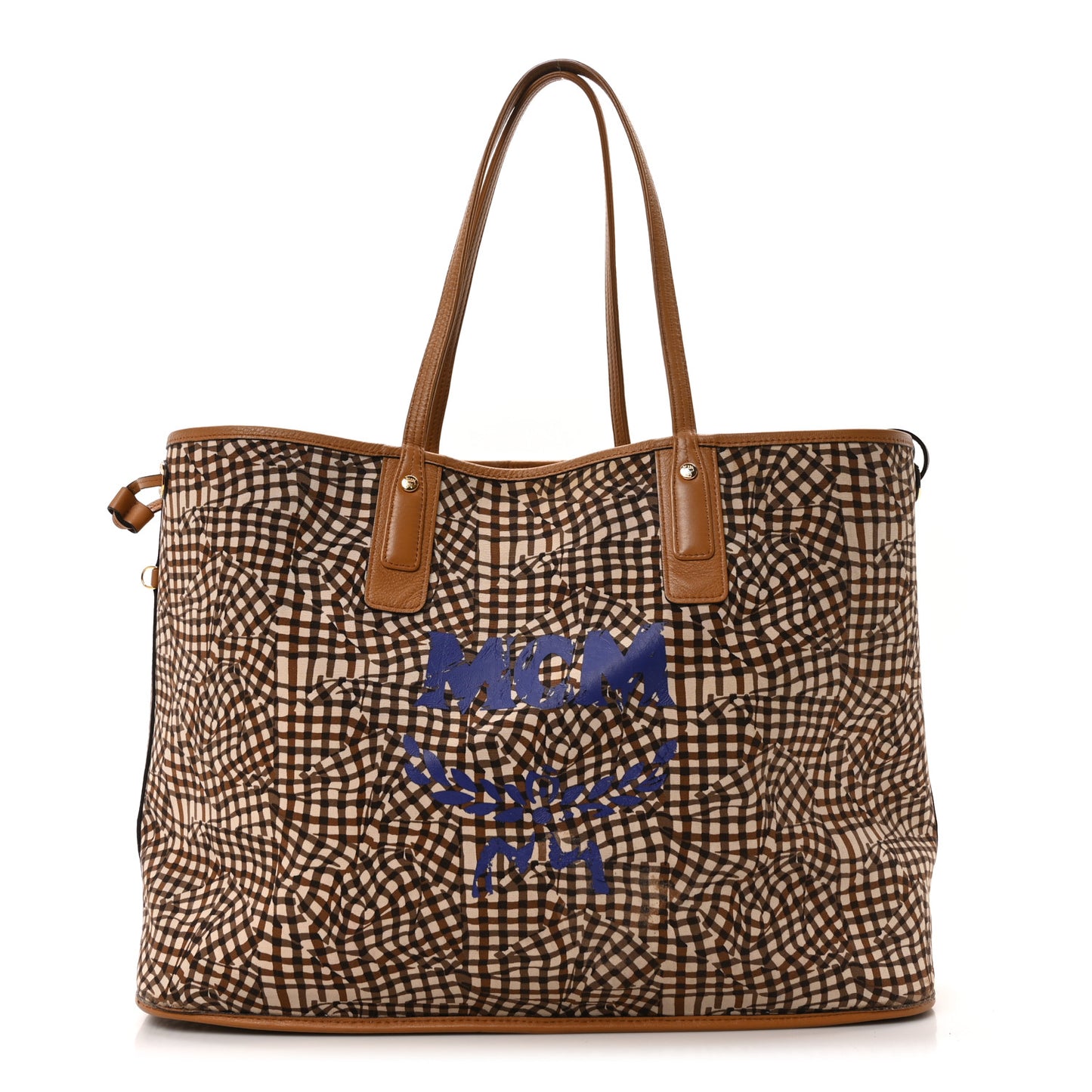 Visetos Large Liz Reversible Shopper Tote Cognac