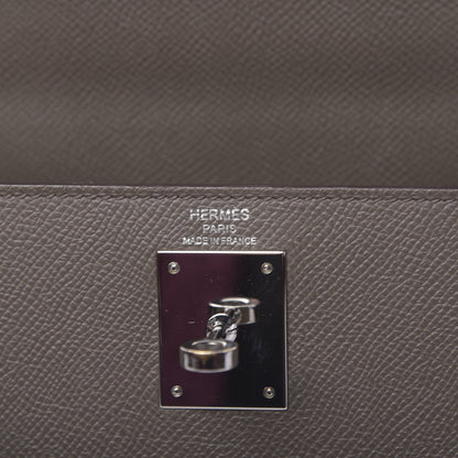 Hermes Epsom Kelly Sellier 28 Etain 7 of 11