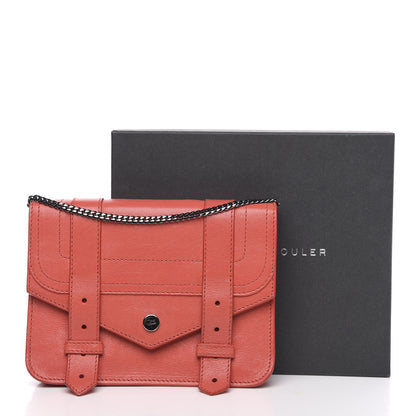 Proenza Schouler Lambskin PS1 Large Chain Wallet Deep Coral 12 of 12
