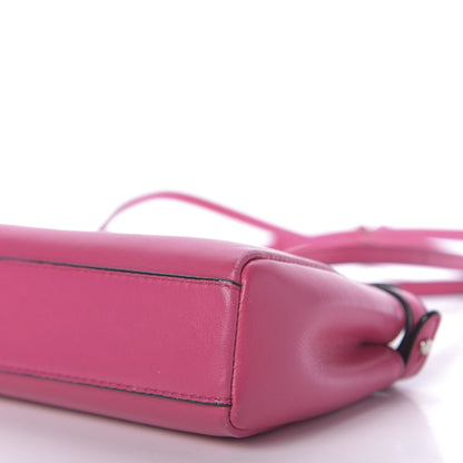 Fendi Nappa Micro Peekaboo Iconic Satchel Magenta 7 of 9