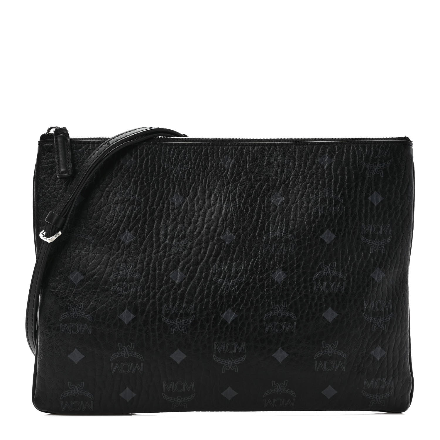 MCM Visetos Original Medium Pouch Black 1 of 8