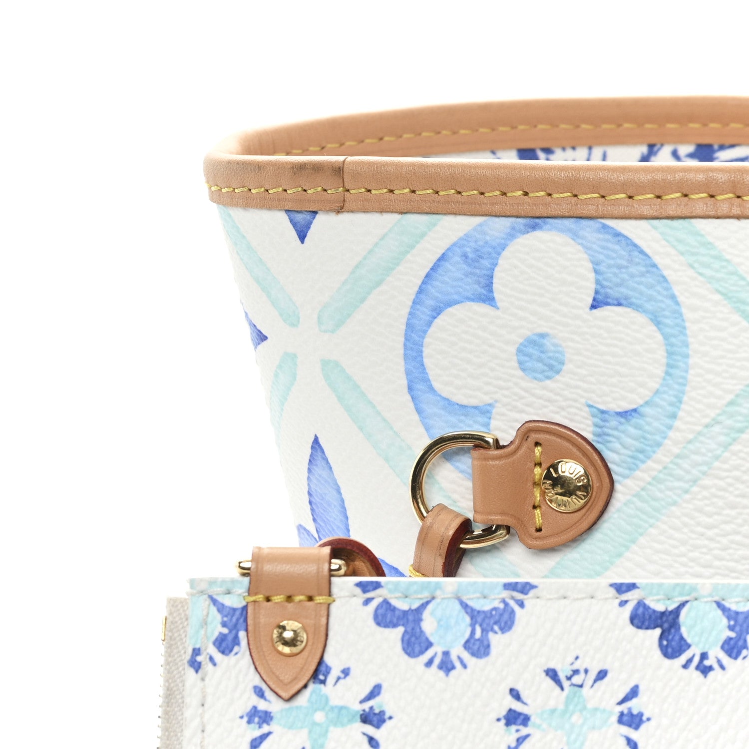 Louis Vuitton Monogram Tiles By The Pool 2.0 Neverfull MM Lagoon Blue 11 of 12