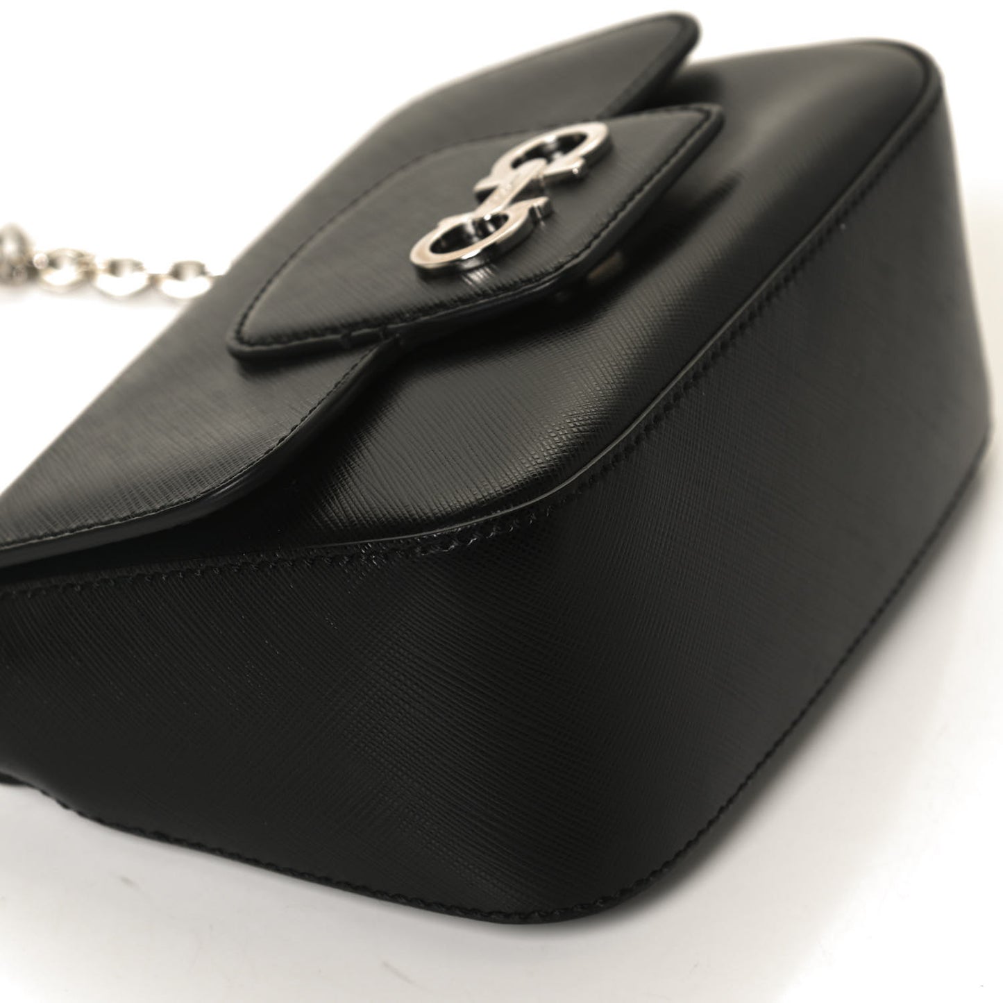 Saffiano Paris Crossbody Bag Black