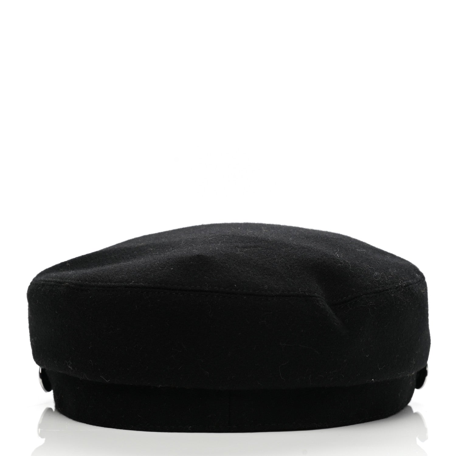 Hermes Cashmere Swift Womens Deauville Cap 57 Black 6 of 8