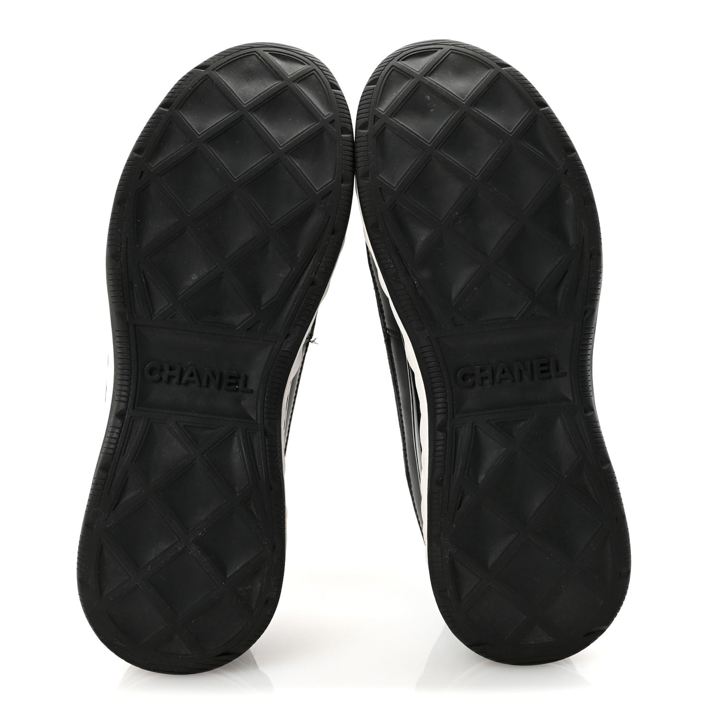 Velvet Calfskin Mixed Fibers CC Sneakers 38 Black