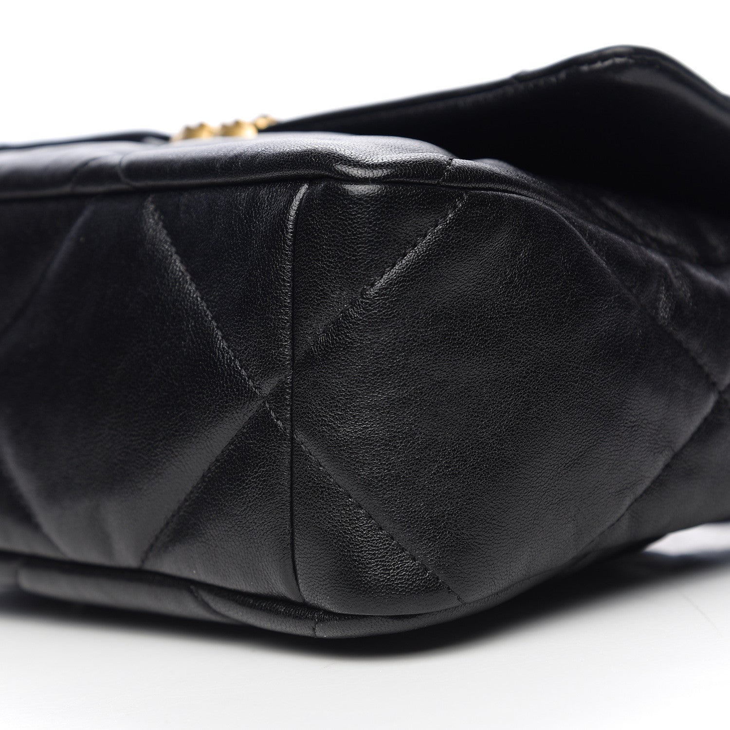 Chanel Lambskin Quilted Large 19 Flap Black 8 of 9