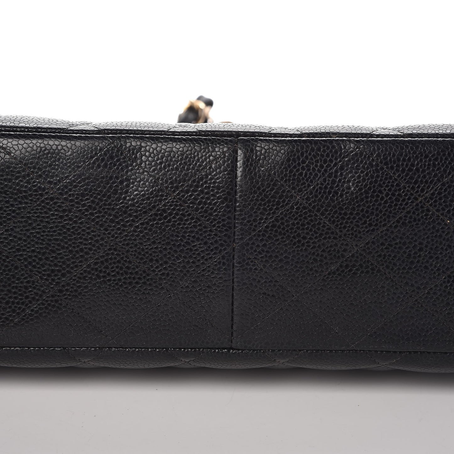 Caviar Quilted Jumbo Single Flap Black