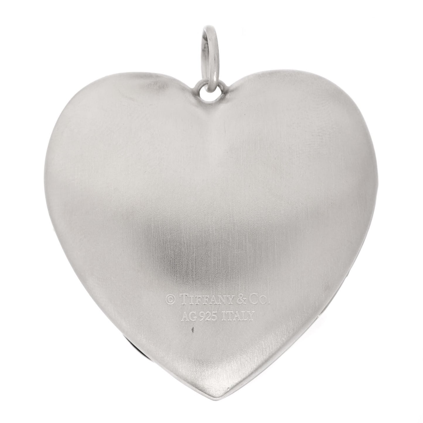 Sterling Silver Large Ziegfeld Daisy Heart Locket Pendant