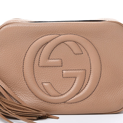 Gucci Pebbled Calfskin Small Soho Disco Bag Rose Beige 9 of 18