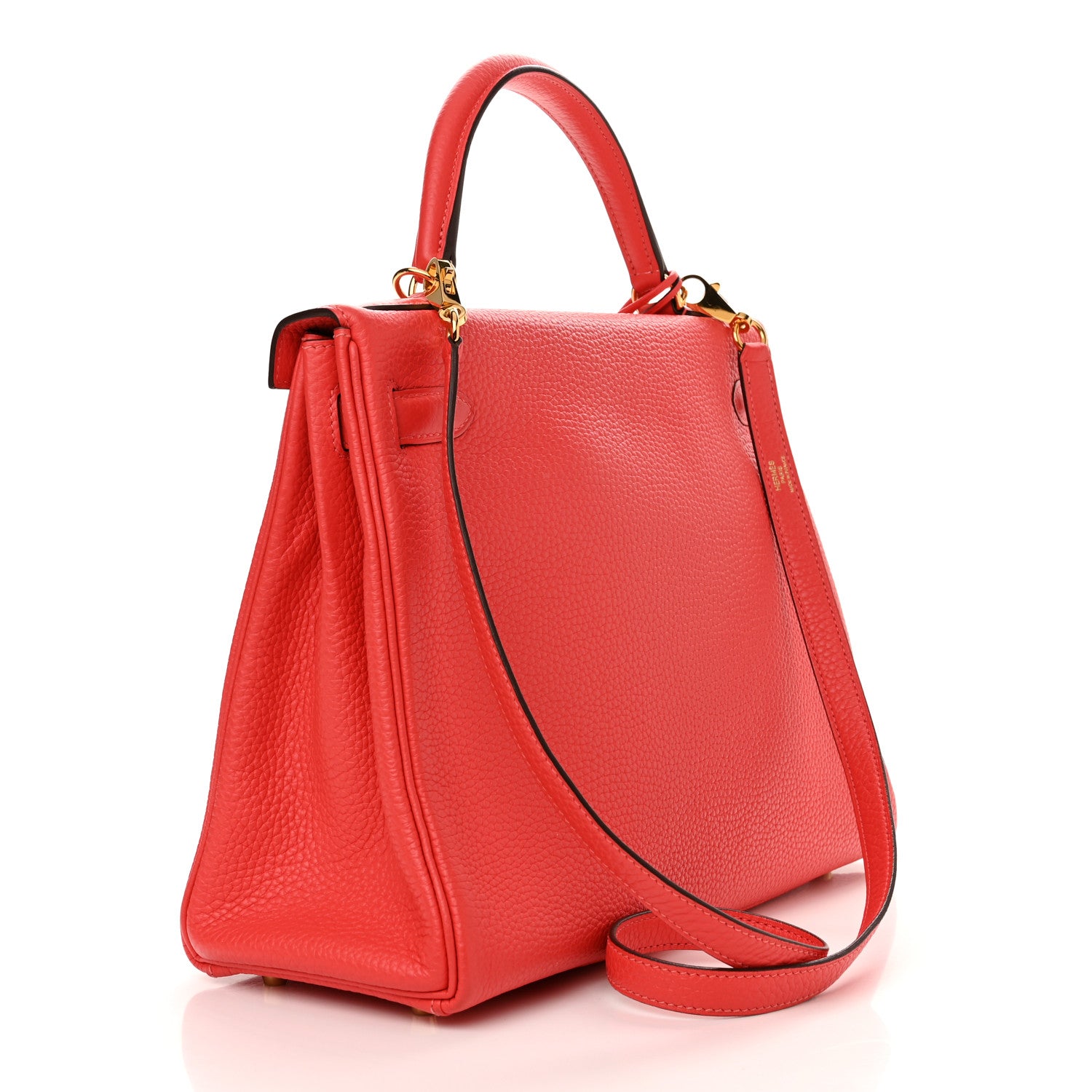 Hermes Togo Kelly Retourne 32 Geranium 3 of 13