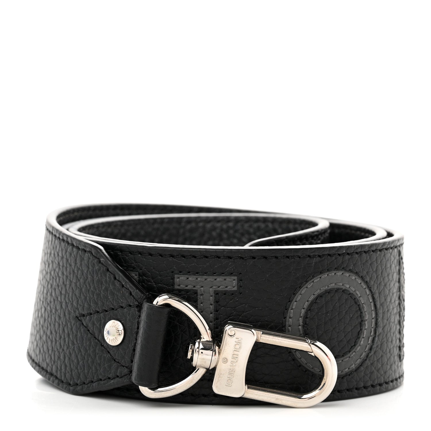 Louis Vuitton Taurillon Bandouliere Shoulder Strap Black 1 of 3