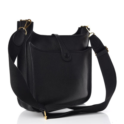 Hermes Taurillon Clemence Evelyne III PM Black 3 of 10