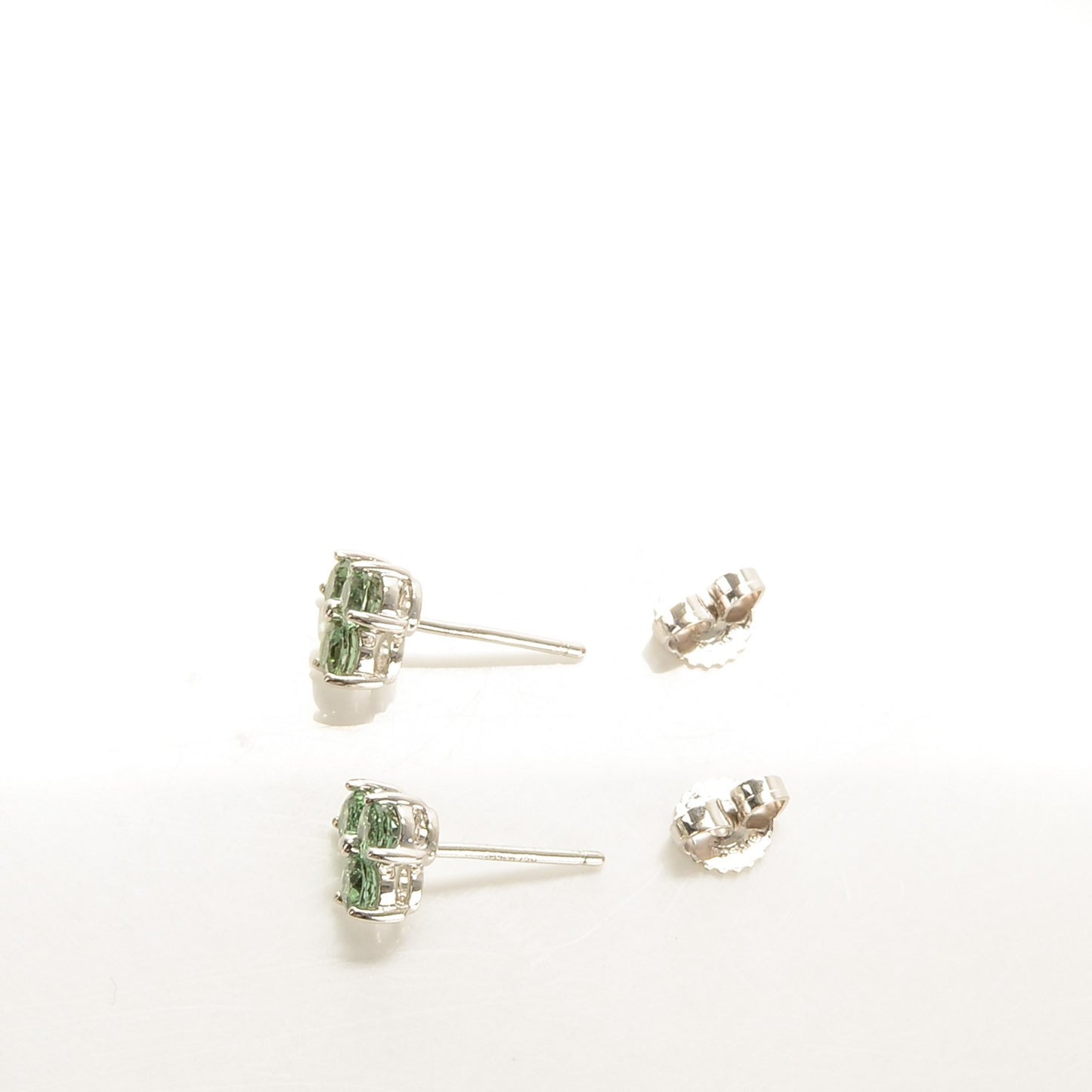 18K White Gold Green Tourmaline Aria Earrings