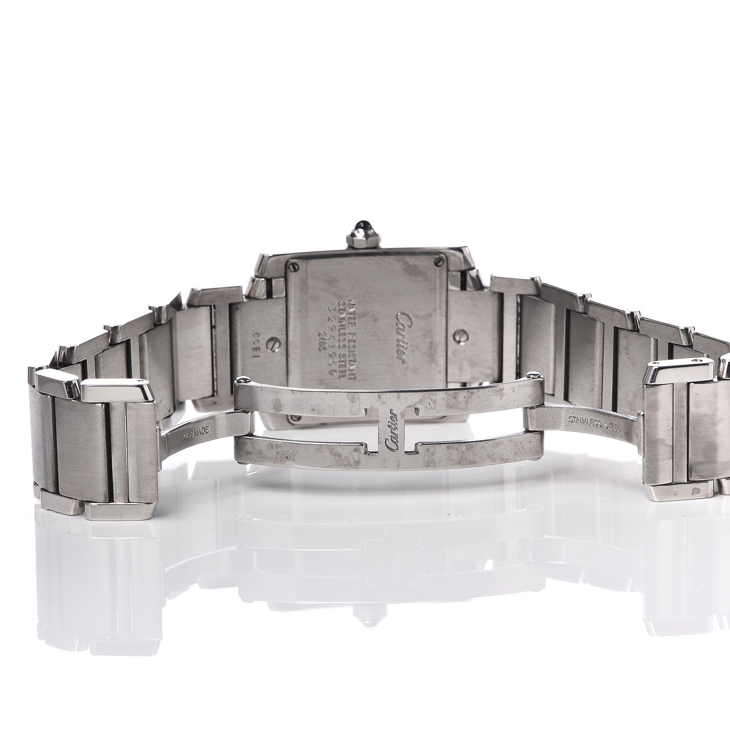 Stainless Steel 25mm Tank Francaise Quartz Watch