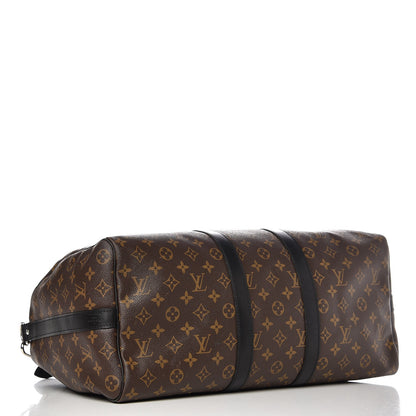 Louis Vuitton Monogram Macassar Keepall Bandouliere 45 4 of 11