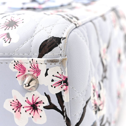 Christian Dior Lambskin Cannage Floral Printed Medium Lady Dior Light Blue 10 of 10