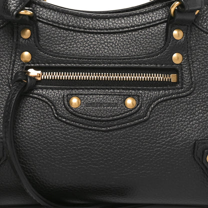 Balenciaga Grained Calfskin Neo Classic Gold Hardware Mini City Black 8 of 10