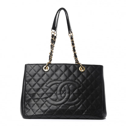 Chanel Caviar Quilted Grand Shopping Tote GST Black 1 of 10