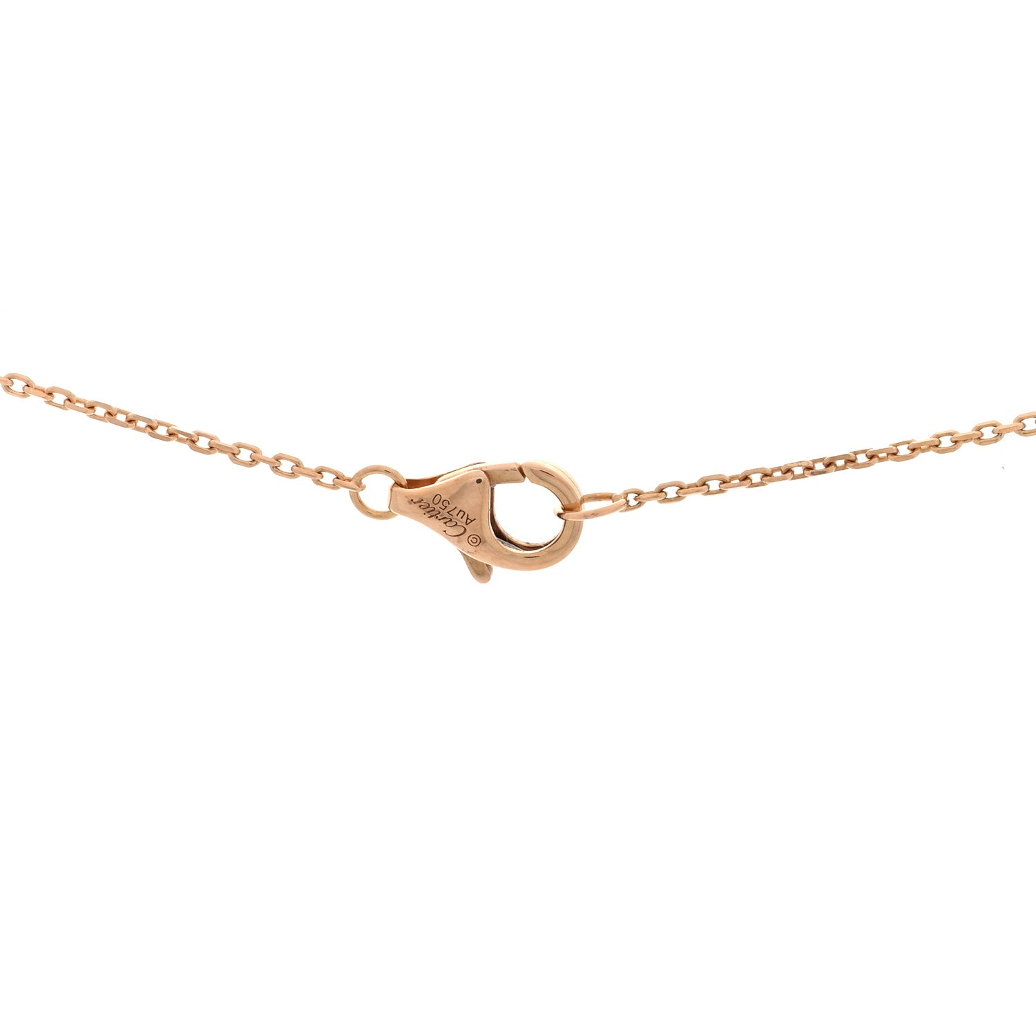 Cartier 18K Pink Gold Diamond Black Onyx XS Amulette de Cartier Pendant Necklace 4 of 5