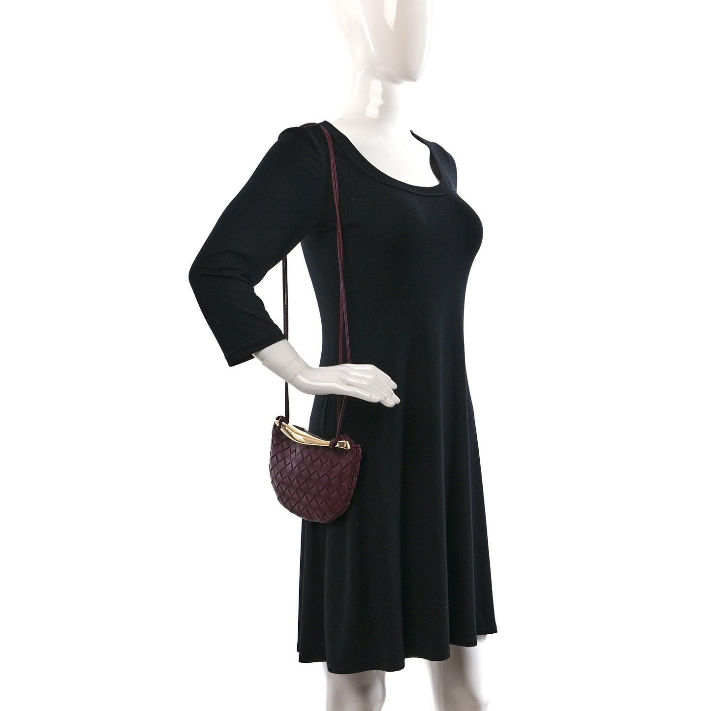 Nappa Intrecciato Mini Sardine Bag Barolo