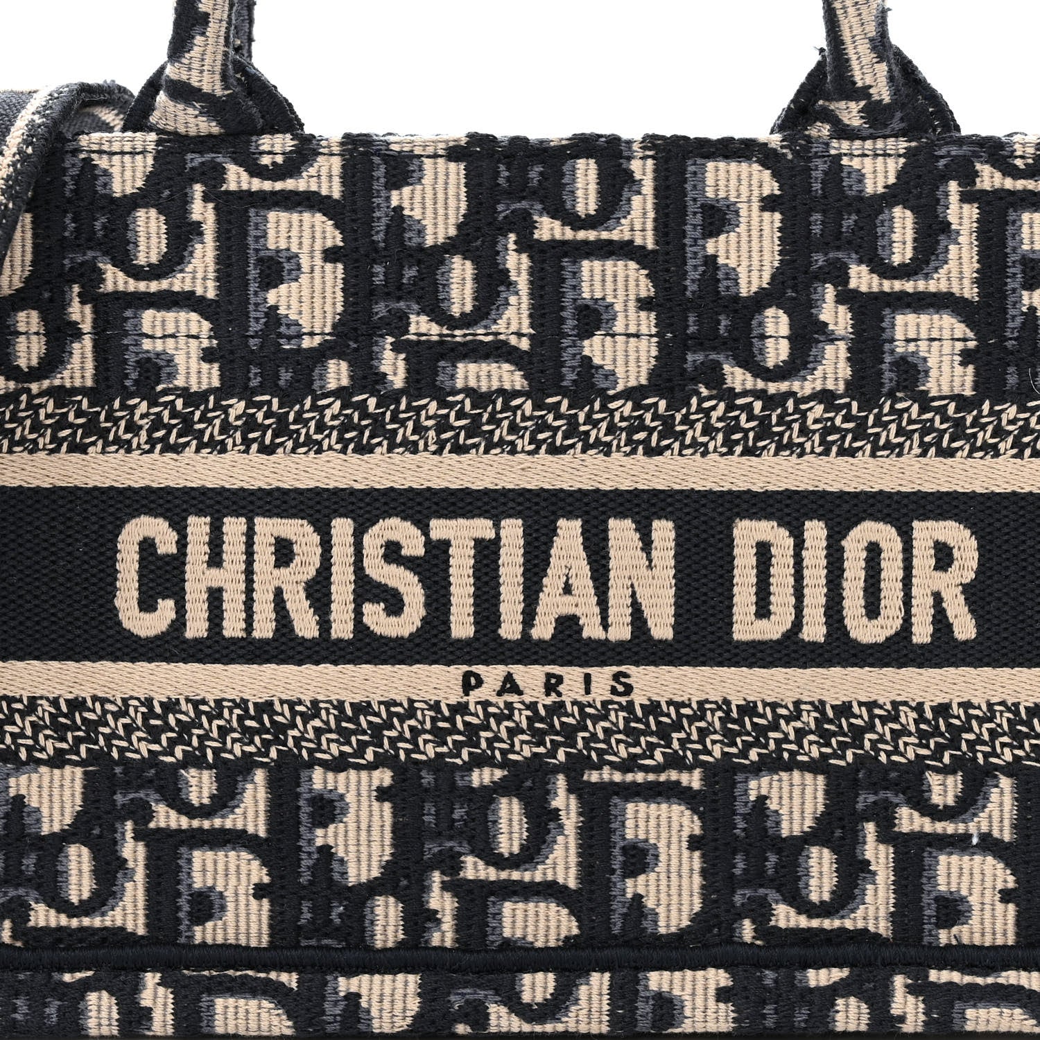 Christian Dior Oblique Mini Book Tote With Strap Blue Multicolor 8 of 11