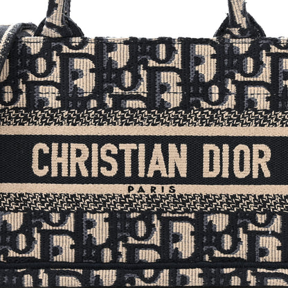 Christian Dior Oblique Mini Book Tote With Strap Blue Multicolor 8 of 11