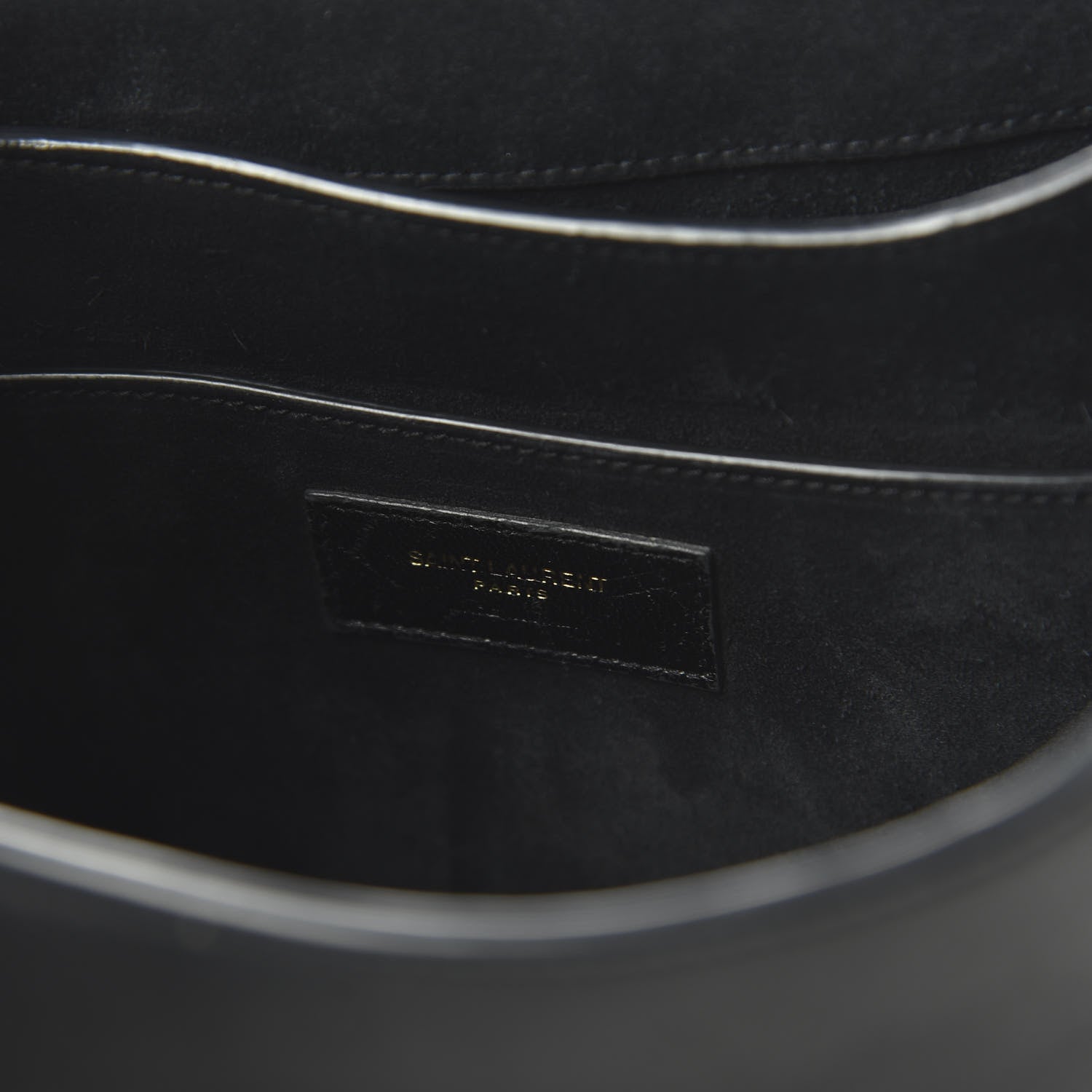 Saint Laurent Lambskin Amalia Flap Shoulder Bag Black 8 of 9