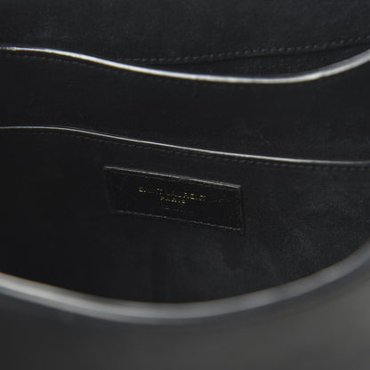 Saint Laurent Lambskin Amalia Flap Shoulder Bag Black 8 of 9